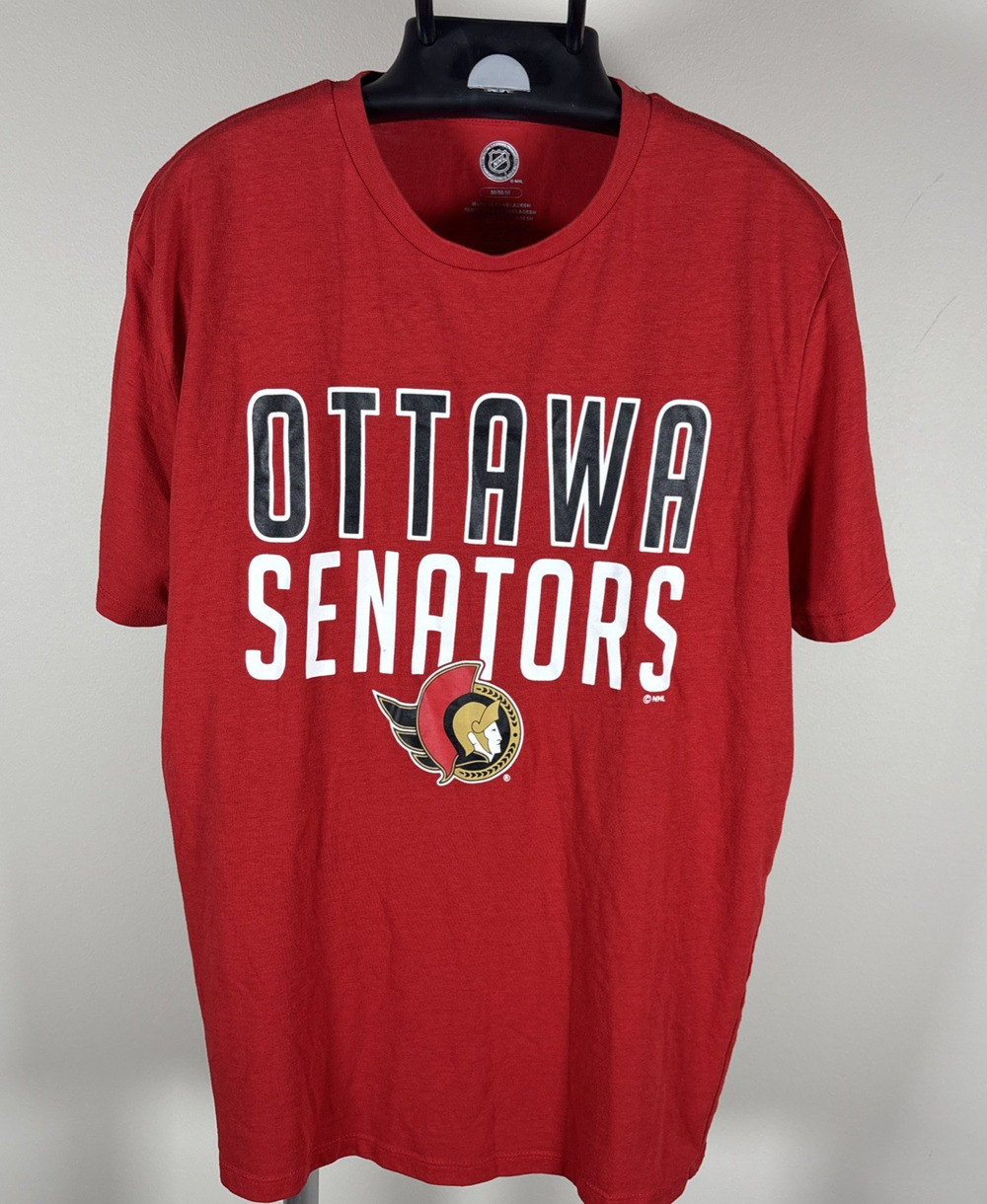 NHL Ottawa Senators Sens Ontario Canada Hockey Red T-shirt Men's Sz M
